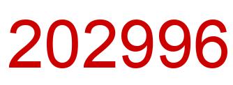 Number 202996 red image