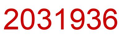 Number 2031936 red image
