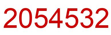 Number 2054532 red image