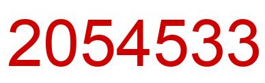Number 2054533 red image
