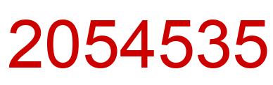 Number 2054535 red image