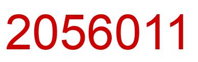 Number 2056011 red image