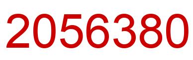 Number 2056380 red image