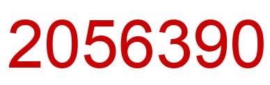 Number 2056390 red image