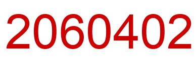Number 2060402 red image