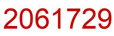 Number 2061729 red image