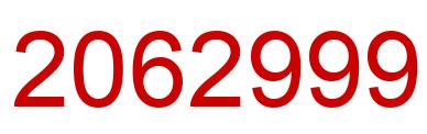 Número 2062999 imagen rojo