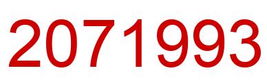 Número 2071993 imagen rojo