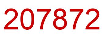 Number 207872 red image