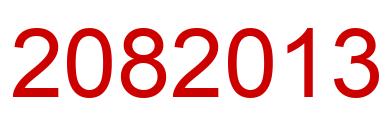 Number 2082013 red image