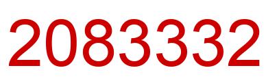 Number 2083332 red image