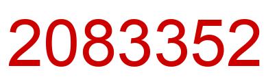 Number 2083352 red image