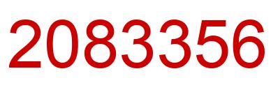 Number 2083356 red image