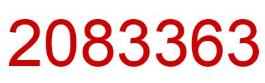Number 2083363 red image