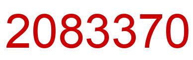 Number 2083370 red image