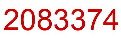 Número 2083374 imagen rojo