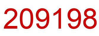 Número 209198 imagen rojo