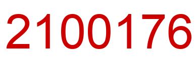 Number 2100176 red image