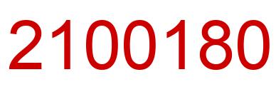Number 2100180 red image