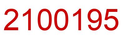Número 2100195 imagen rojo