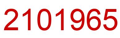Number 2101965 red image