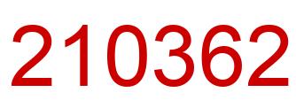 Número 210362 imagen rojo