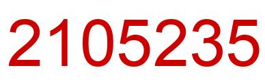 Número 2105235 imagen rojo