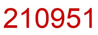 Número 210951 imagen rojo