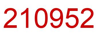 Número 210952 imagen rojo