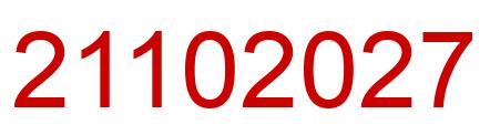 Number 21102027 red image