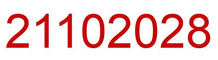 Number 21102028 red image