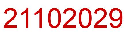 Number 21102029 red image