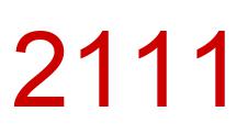 Number 2111 red image