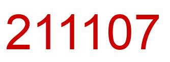 Number 211107 red image