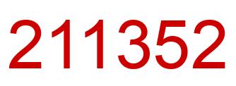 Number 211352 red image