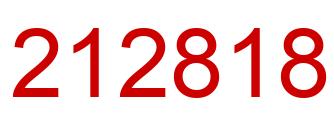 Number 212818 red image
