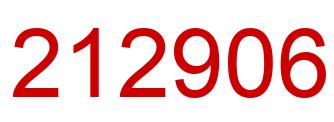 Número 212906 imagen rojo