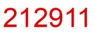 Número 212911 imagen rojo