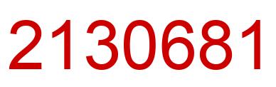 Número 2130681 imagen rojo