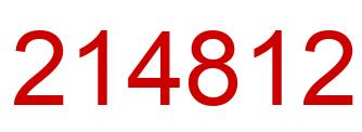 Número 214812 imagen rojo
