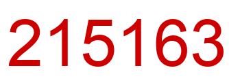 Number 215163 red image