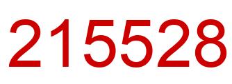 Número 215528 imagen rojo