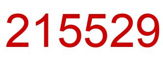 Número 215529 imagen rojo
