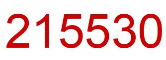 Número 215530 imagen rojo