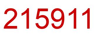 Número 215911 imagen rojo