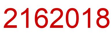 Number 2162018 red image