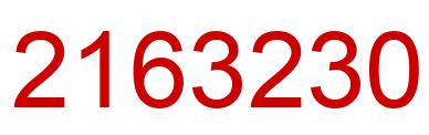 Number 2163230 red image