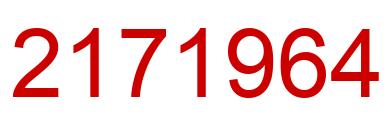 Número 2171964 imagen rojo