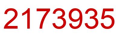 Number 2173935 red image