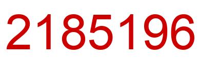 Número 2185196 imagen rojo